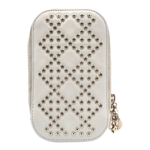 DIOR White Leather Shoulder Bag - Picture 1 of 9